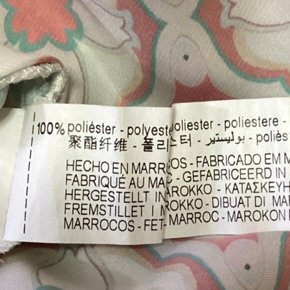 Zara Multicolor Patchwork Printed Button Down Long Sleeve Mini Shirt Dress Sz M - Picture 5 of 5